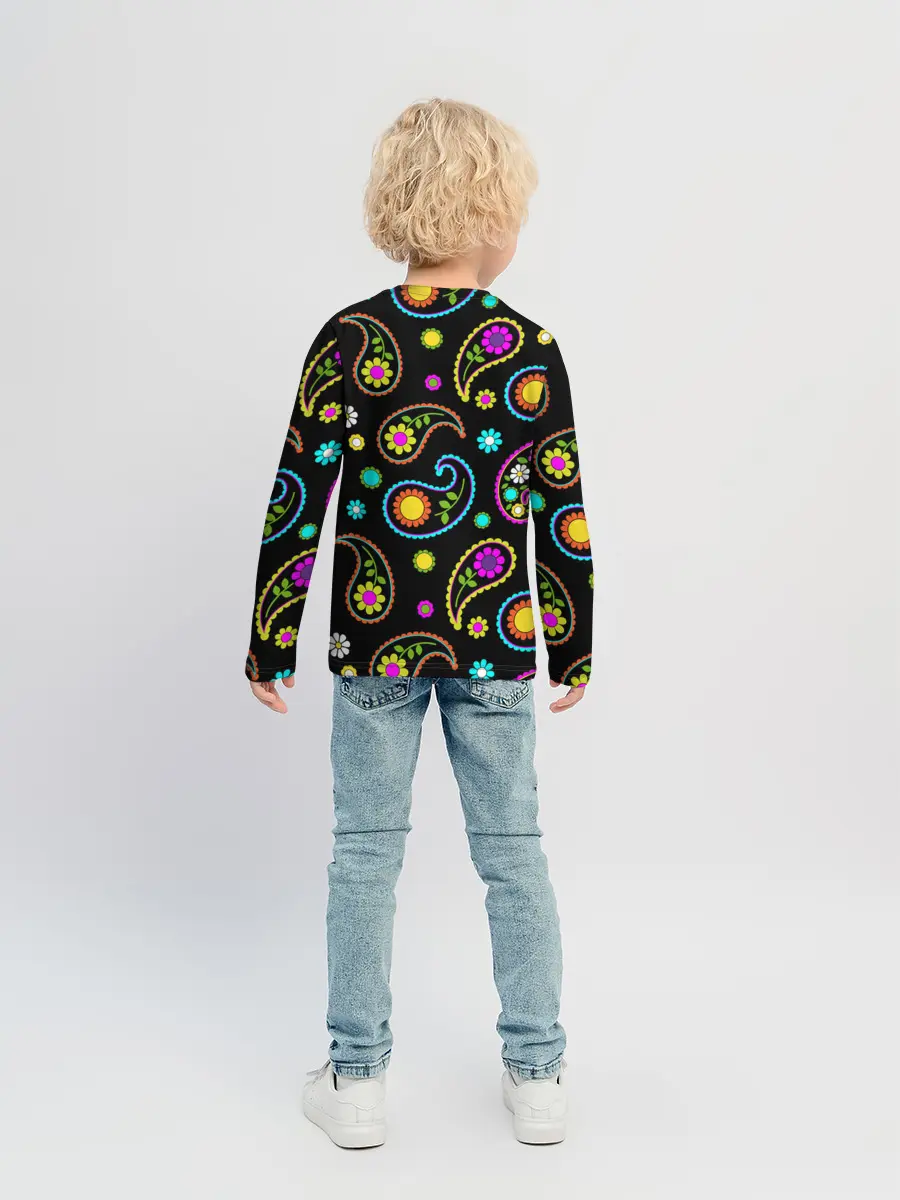 Детский лонгслив / ЦВЕТЫ