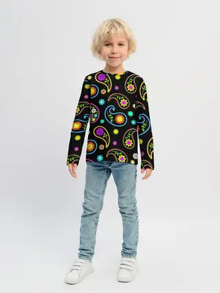 Детский лонгслив / ЦВЕТЫ
