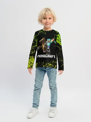 Детский лонгслив / Minecraft / Майнкрафт