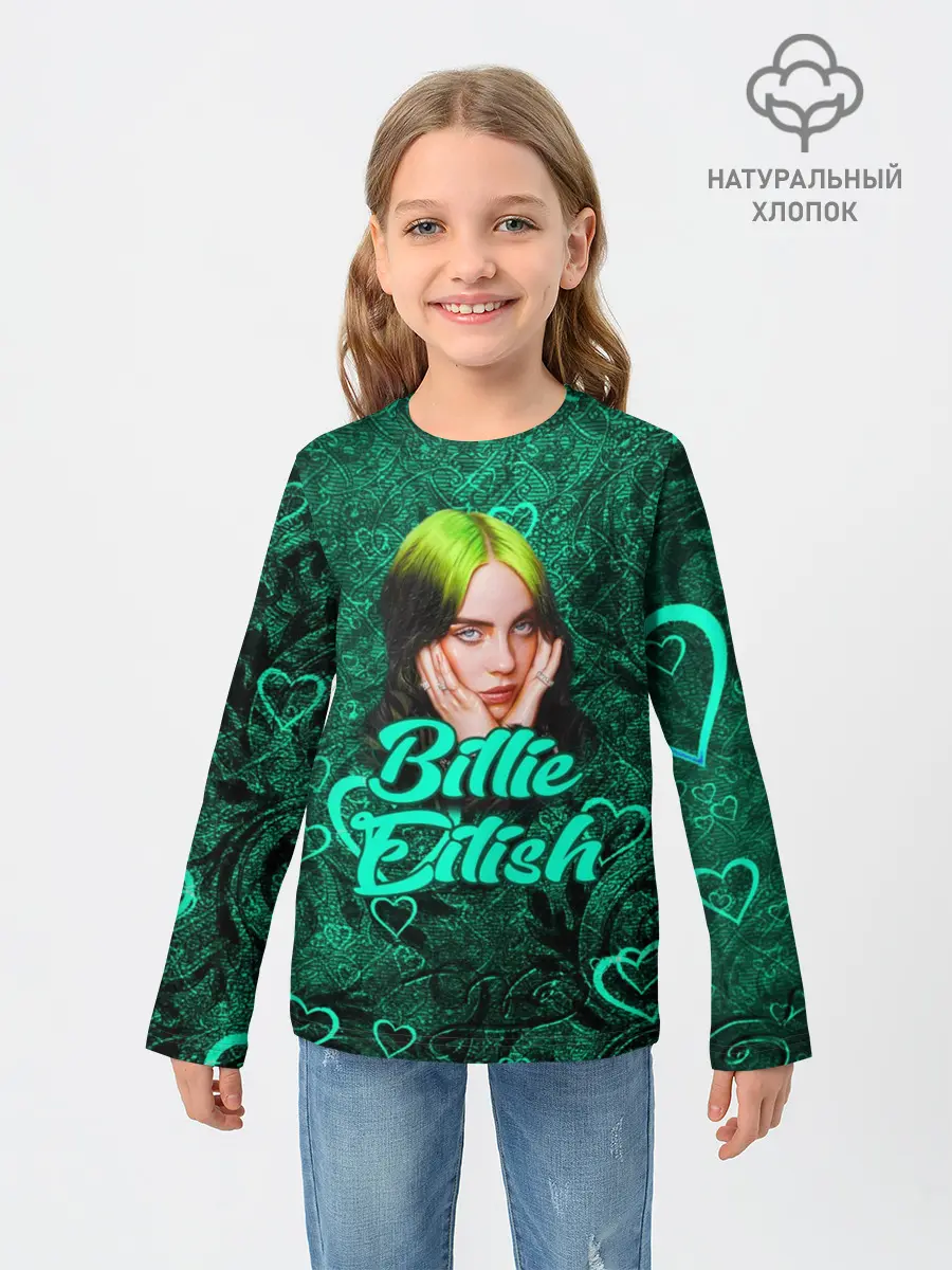 Детский лонгслив / Billie Eilish | Билли Айлиш