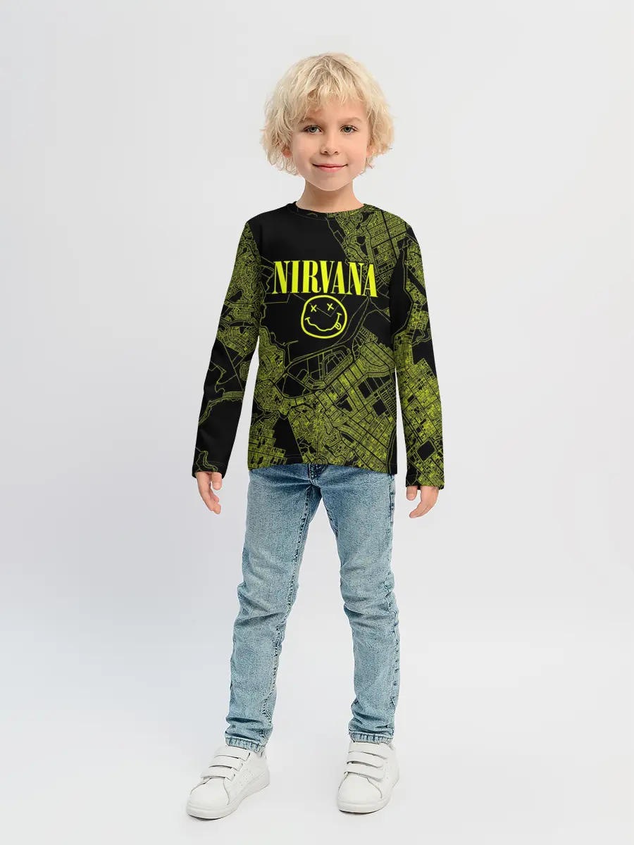 Детский лонгслив / Nirvana | Нирвана