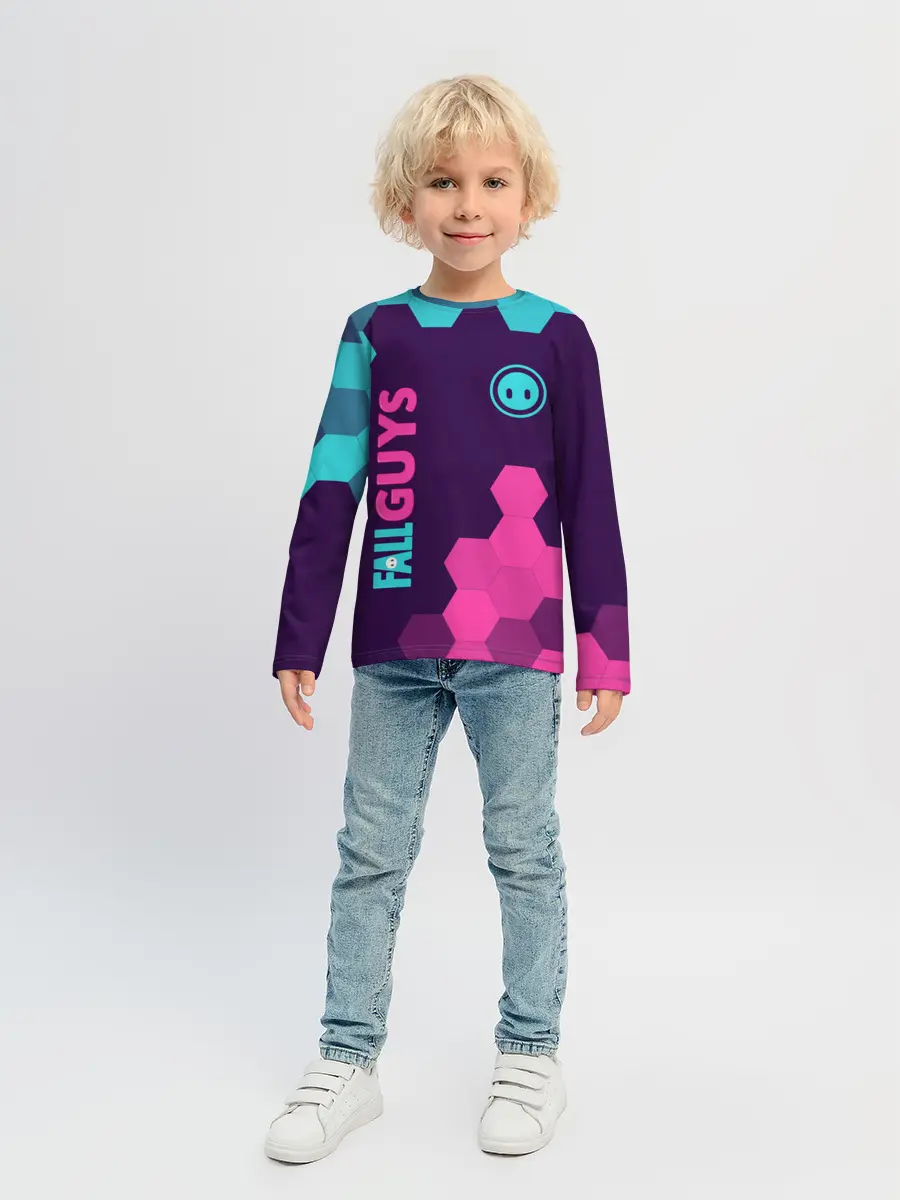 Детский лонгслив / FALL GUYS / ФОЛ ГАЙС