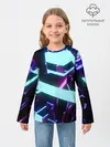Детский лонгслив / Blue Neons