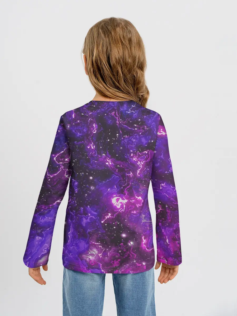 Детский лонгслив / Галактика