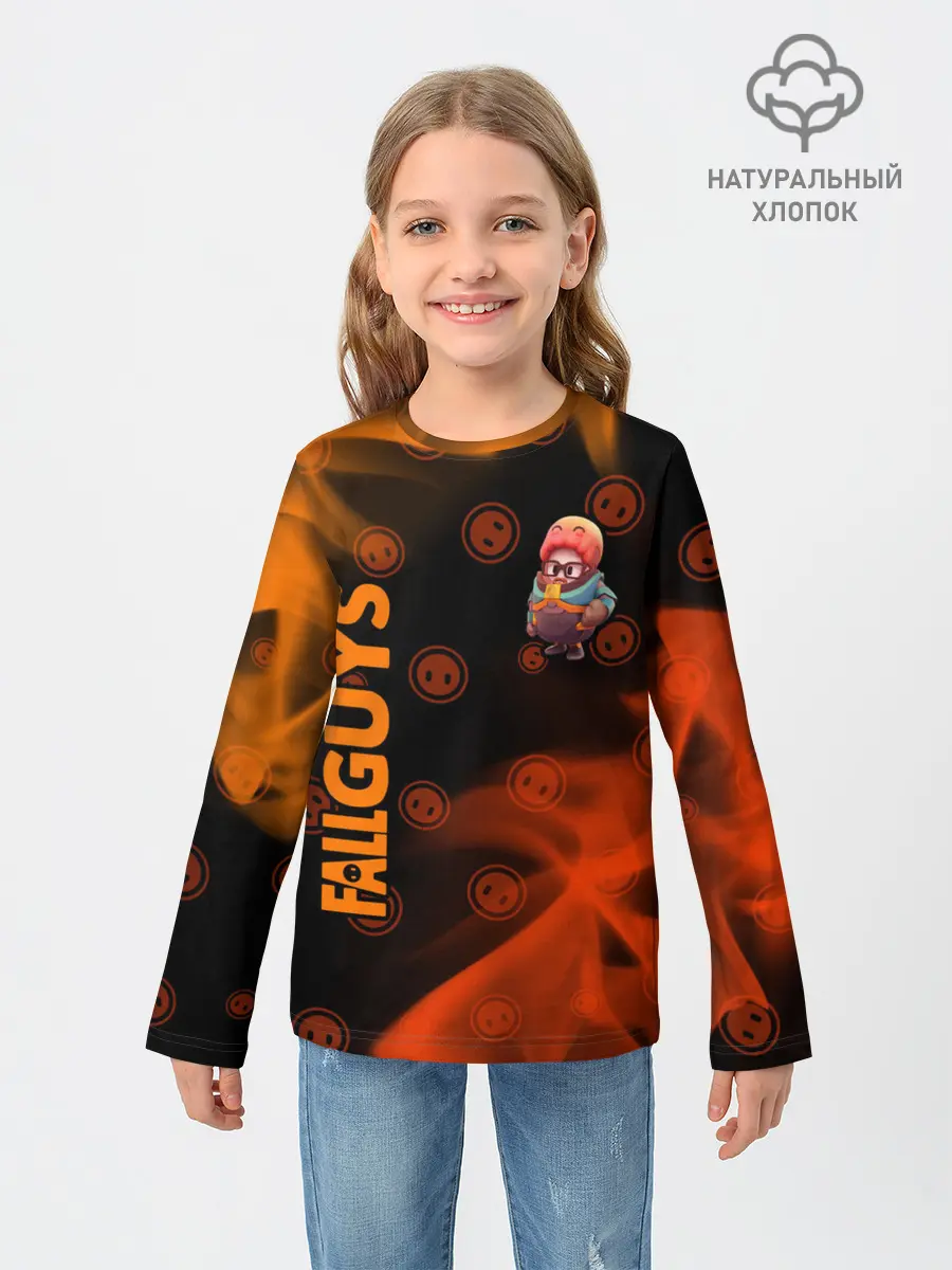 Детский лонгслив / FALL GUYS HALF-LIFE / ФОЛ ГАЙС
