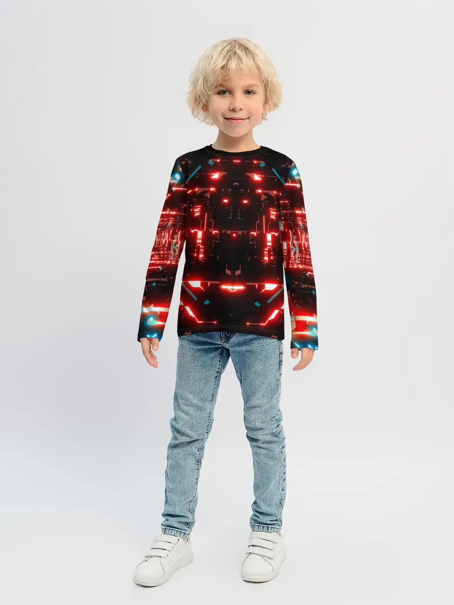 Детский лонгслив / Neon Lights