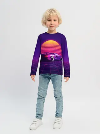 Детский лонгслив / Ретро Футуризм
