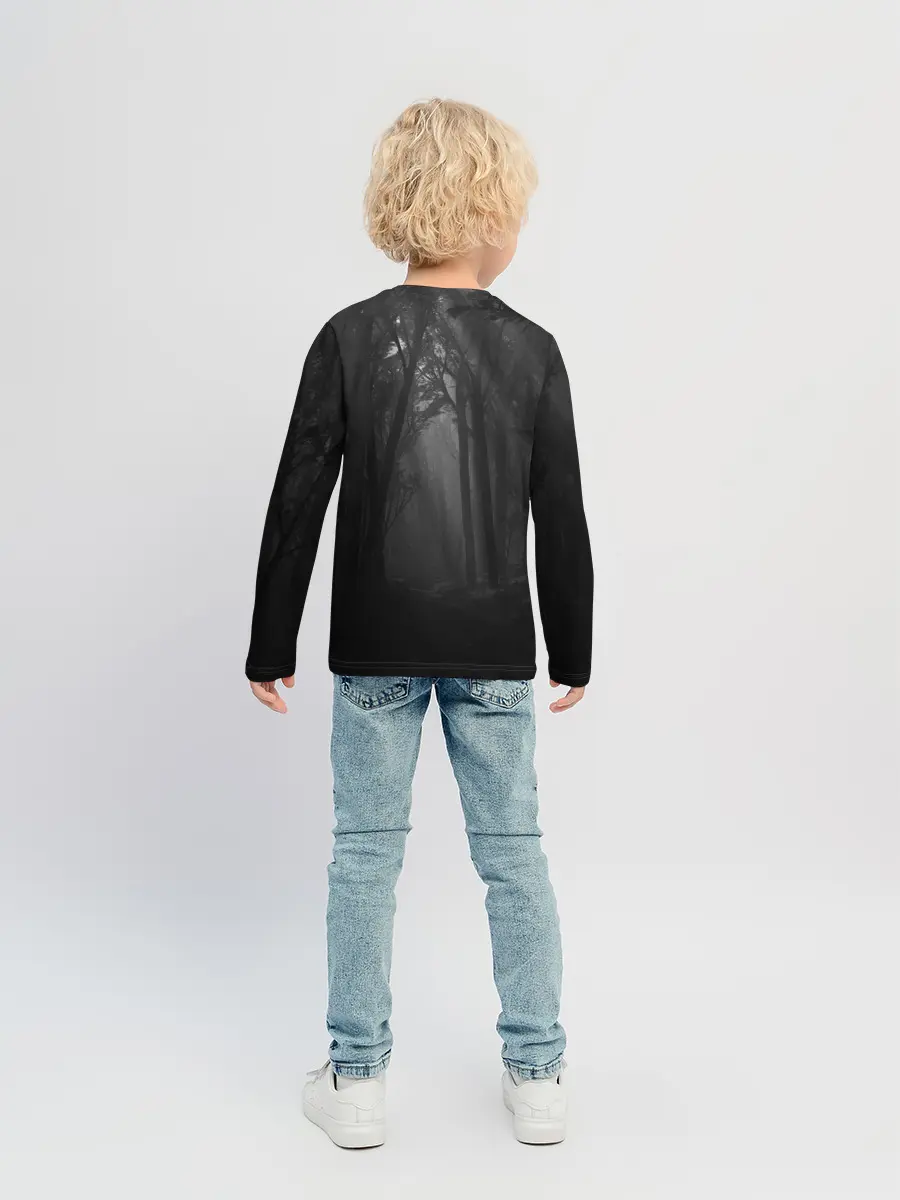 Детский лонгслив / Ghost of Tsushima | Темный лес