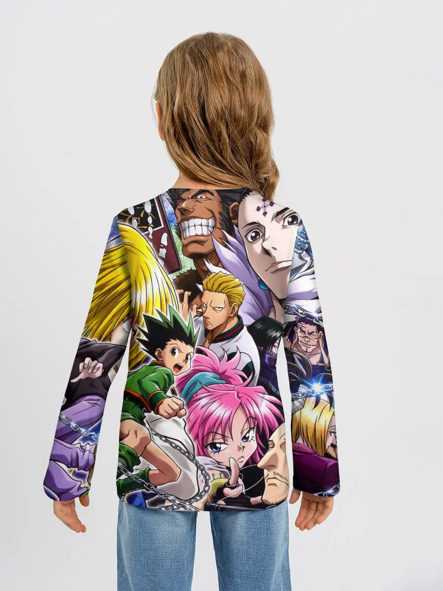 Детский лонгслив / МНого персонажей