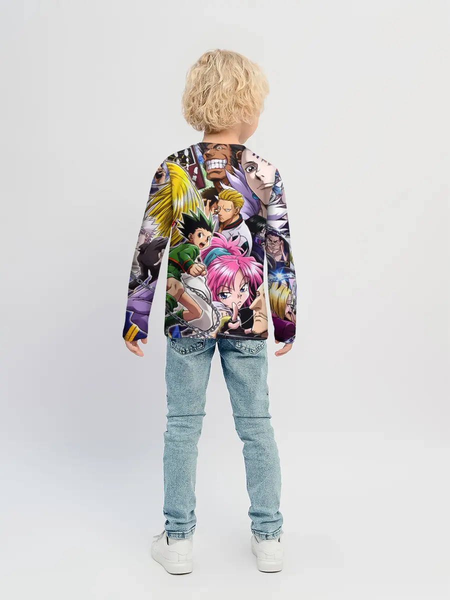 Детский лонгслив / МНого персонажей