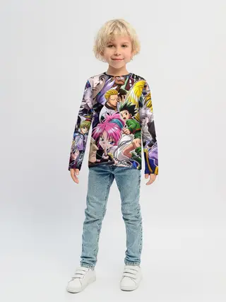 Детский лонгслив / МНого персонажей