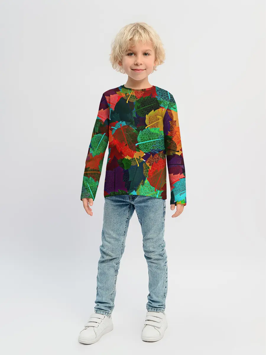 Детский лонгслив / Abstract Autumn Leaves
