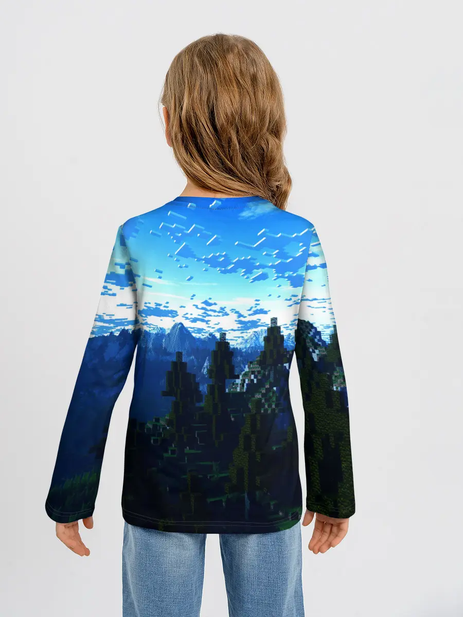 Детский лонгслив / Minecraft / Майнкрафт