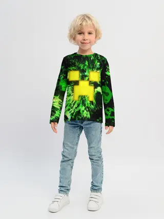 Детский лонгслив / Minecraft / Майнкрафт