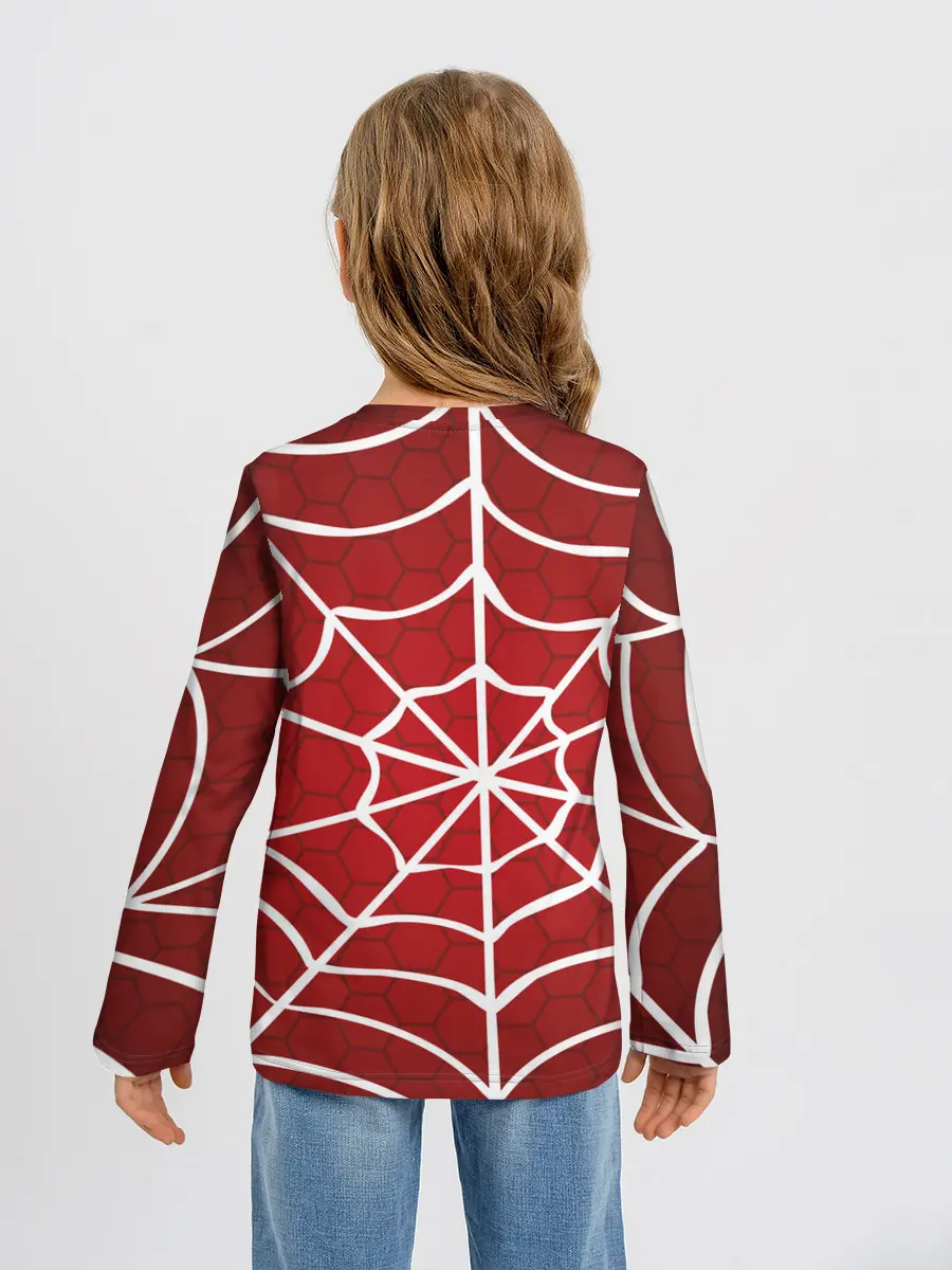 Детский лонгслив / Паутина
