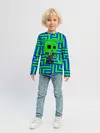 Детский лонгслив / Minecraft | Creeper