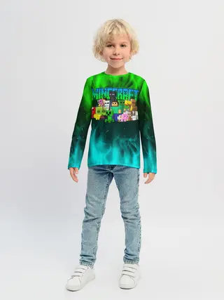 Детский лонгслив / Minecraft | Майнкрафт