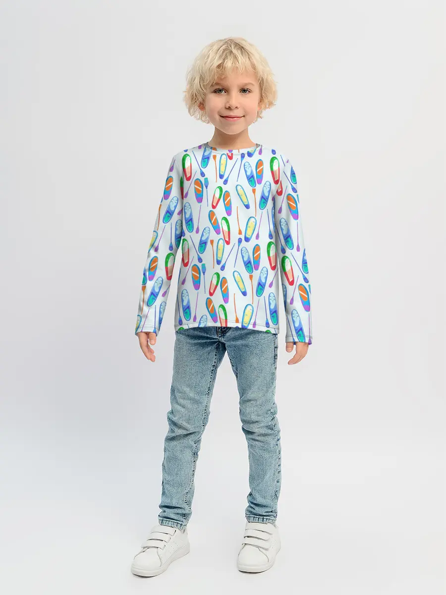 Детский лонгслив / доски для серфинга