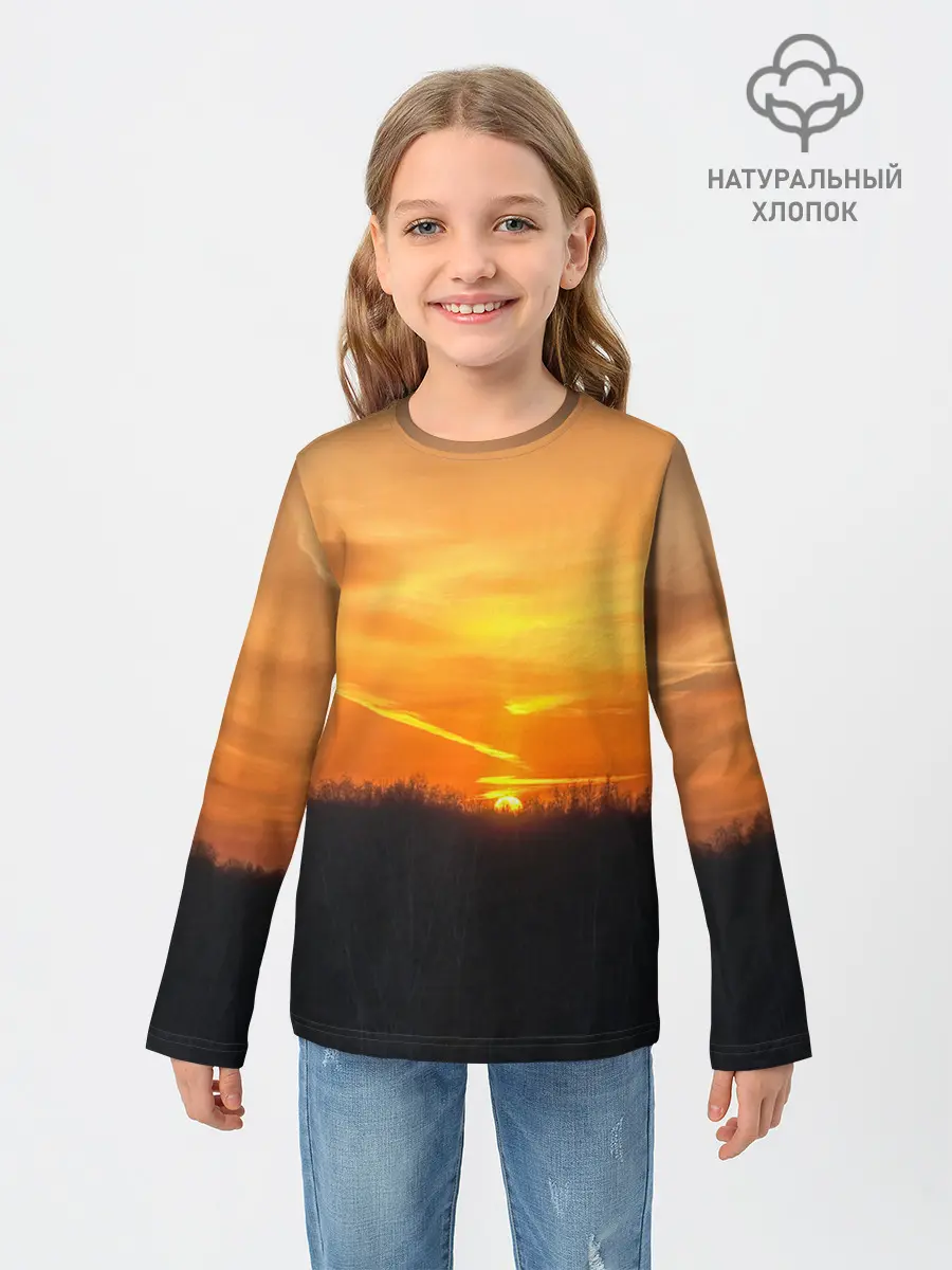 Детский лонгслив / Закат