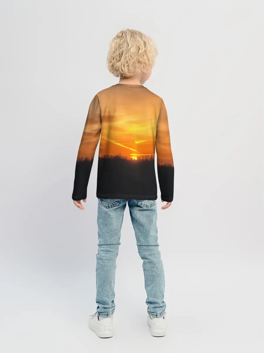 Детский лонгслив / Закат
