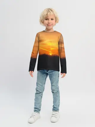 Детский лонгслив / Закат