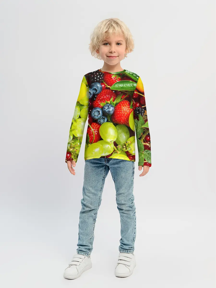 Детский лонгслив / Фруктовый рай