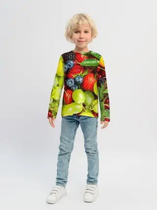 Детский лонгслив / Фруктовый рай