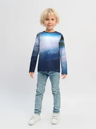 Детский лонгслив / Планета Земля