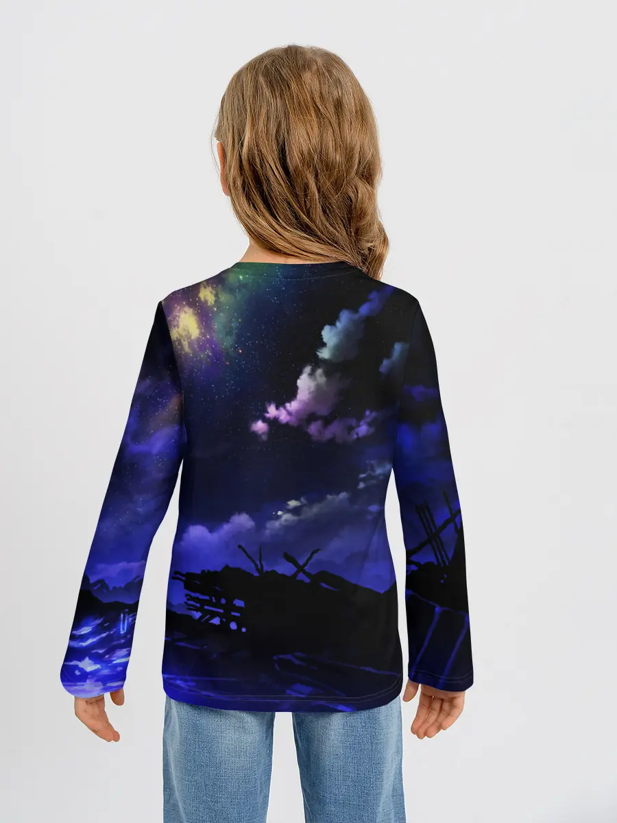 Детский лонгслив / Ночной закат