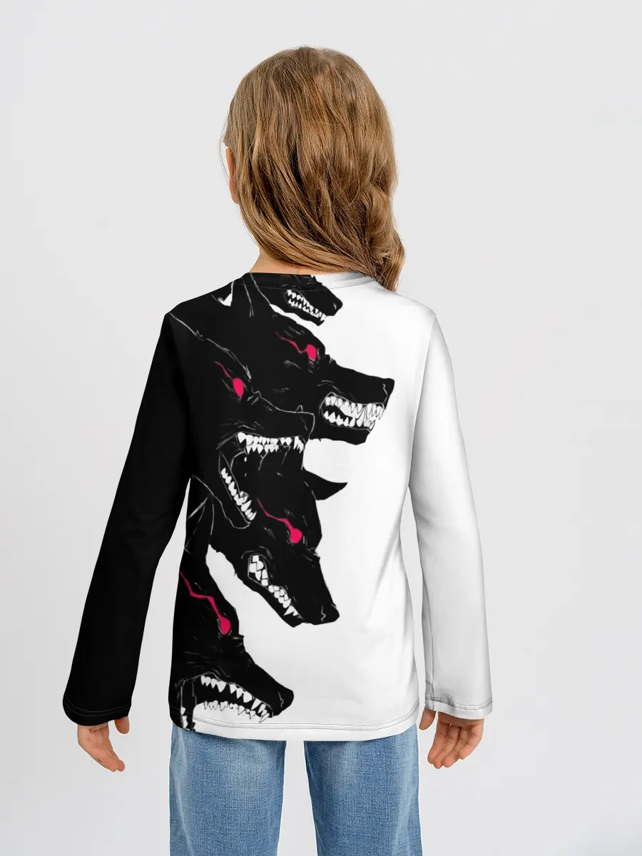 Детский лонгслив / Волки