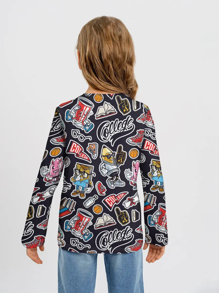 Детский лонгслив / Pop art