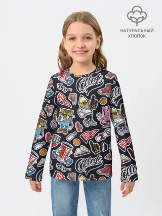 Детский лонгслив / Pop art