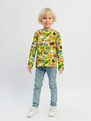 Детский лонгслив / Pop art