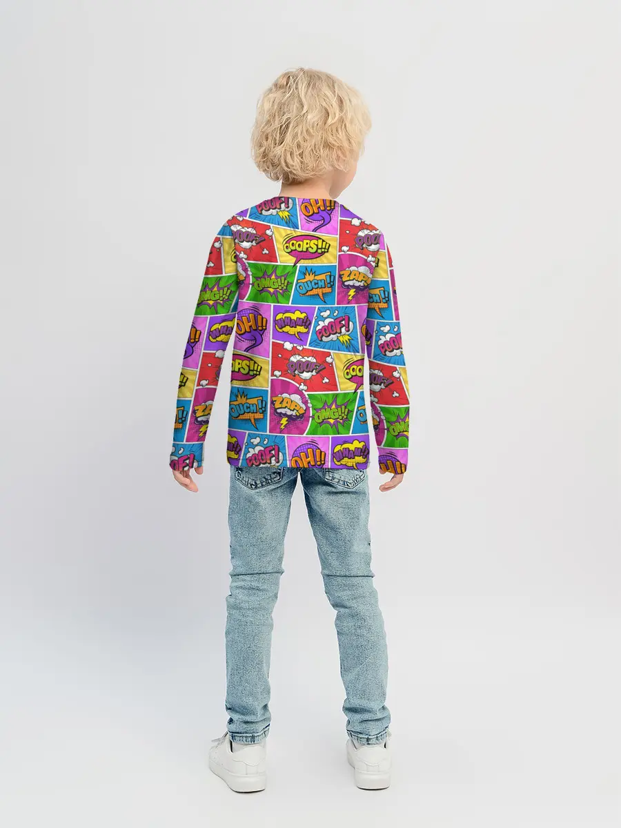 Детский лонгслив / Pop art