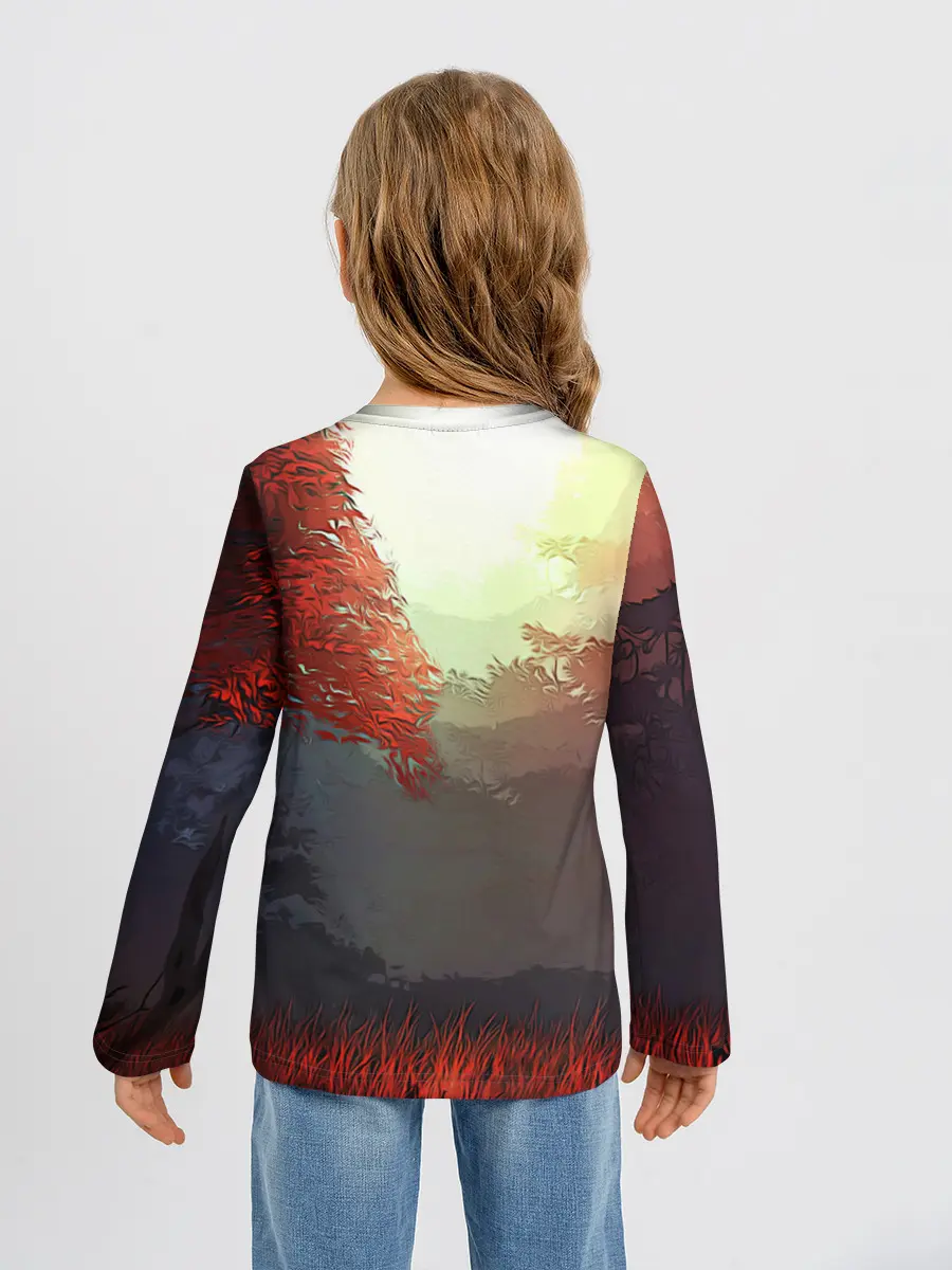 Детский лонгслив / Самурай