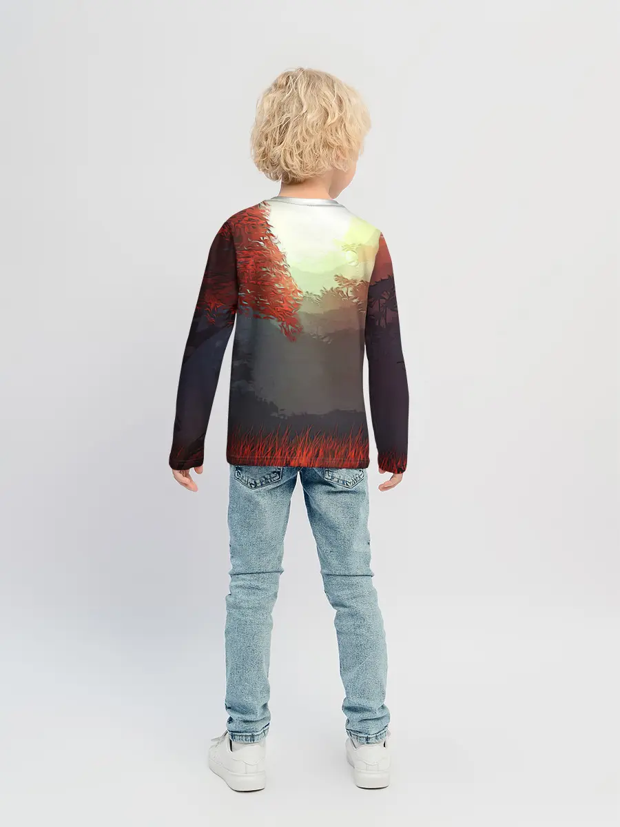 Детский лонгслив / Самурай