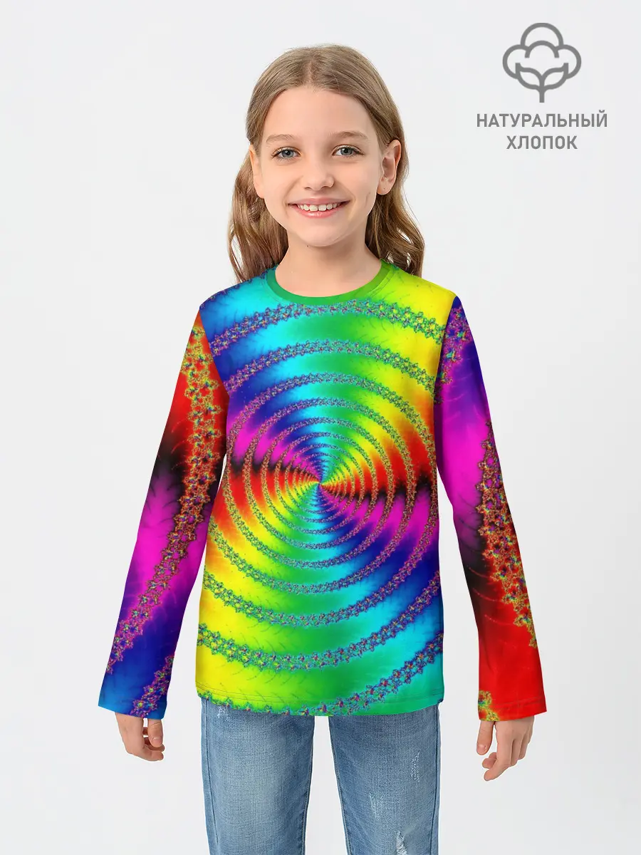 Детский лонгслив / Цветной гипноз
