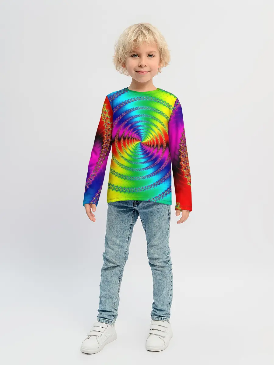 Детский лонгслив / Цветной гипноз