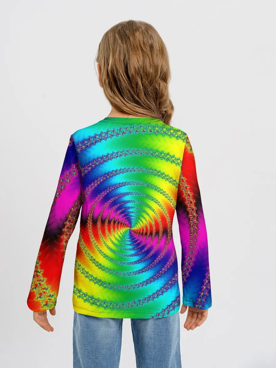 Детский лонгслив / Цветной гипноз