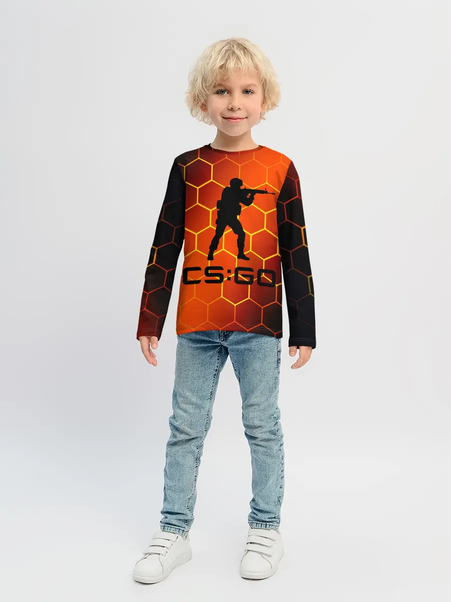 Детский лонгслив / CS GO | КС ГО