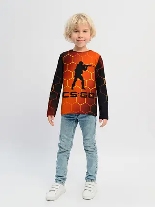 Детский лонгслив / CS GO | КС ГО