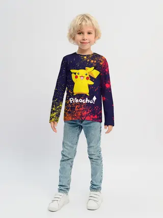 Детский лонгслив / ПИКАЧУ / PIKACHU
