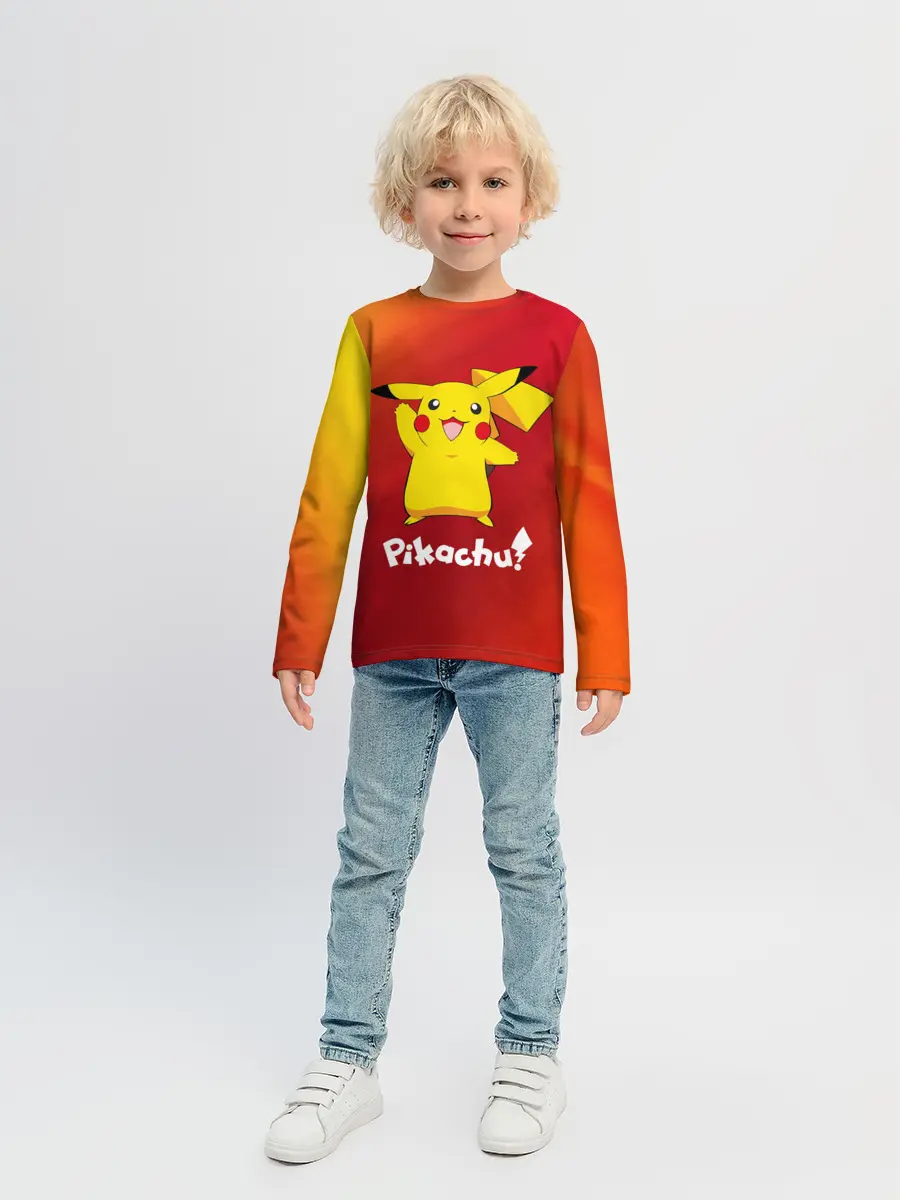 Детский лонгслив / ПИКАЧУ / PIKACHU