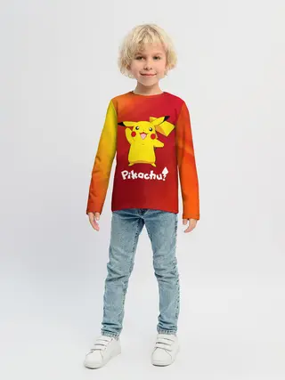 Детский лонгслив / ПИКАЧУ / PIKACHU