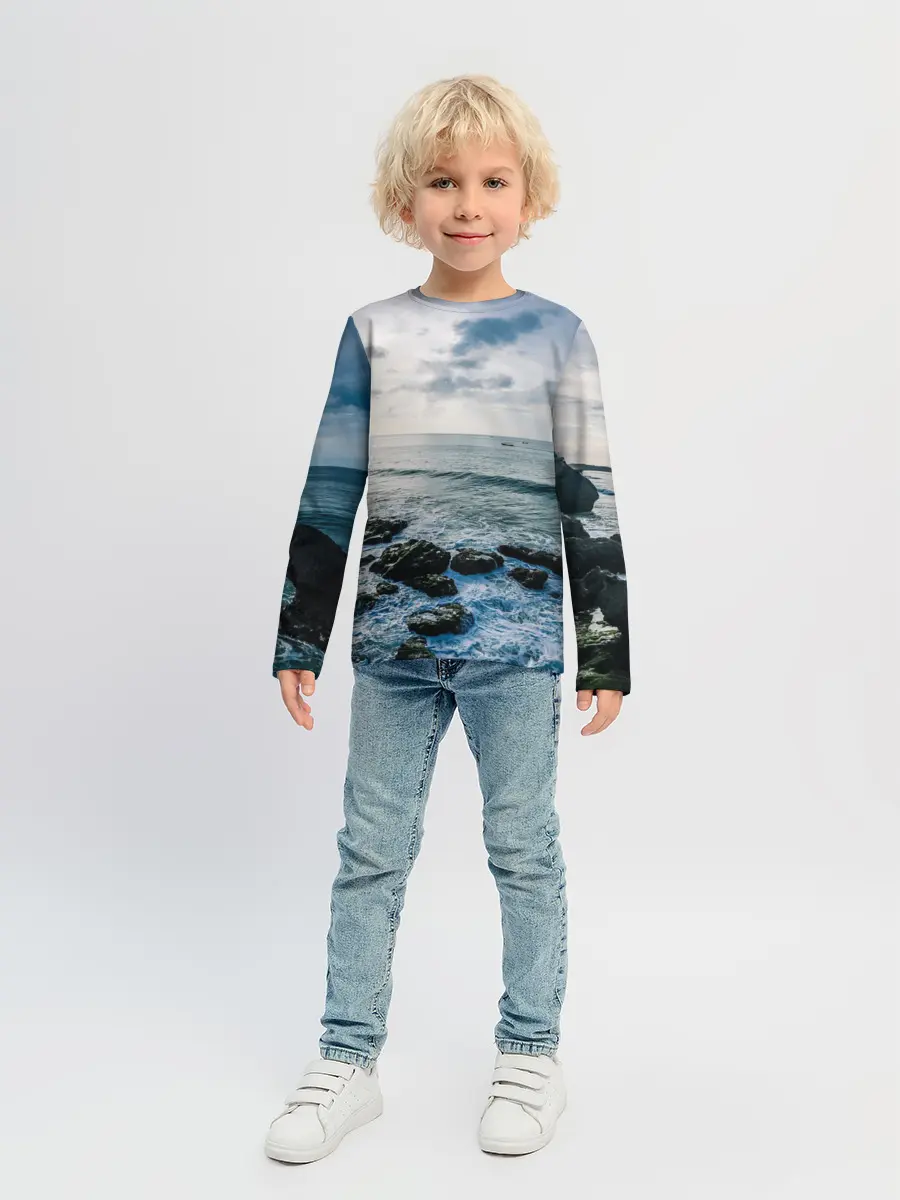 Детский лонгслив / Море