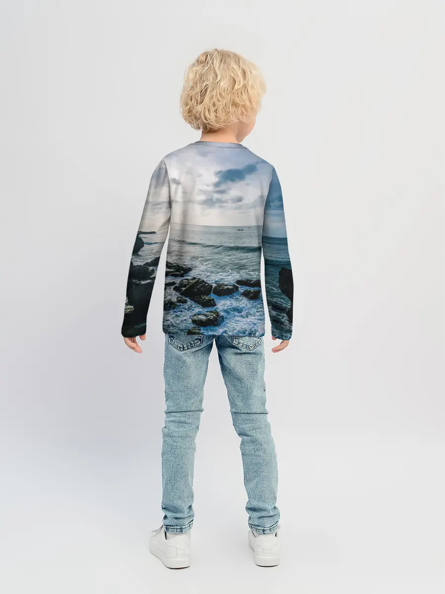 Детский лонгслив / Море