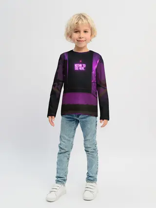 Детский лонгслив / Неоновый стиль