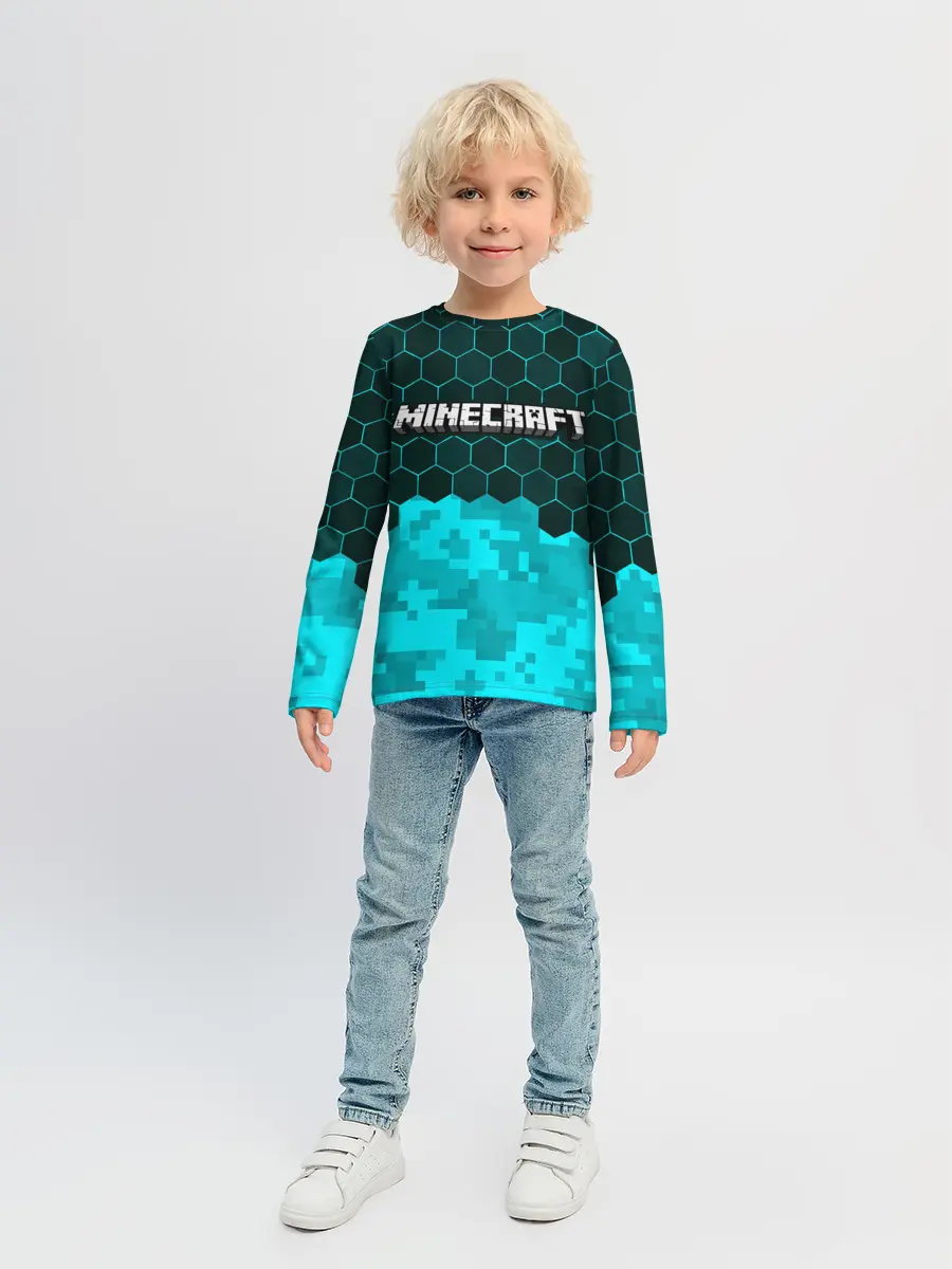 Детский лонгслив / MINECRAFT / МАЙНКРАФТ