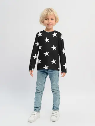 Детский лонгслив / Звёзды
