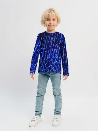 Детский лонгслив / Neon rain